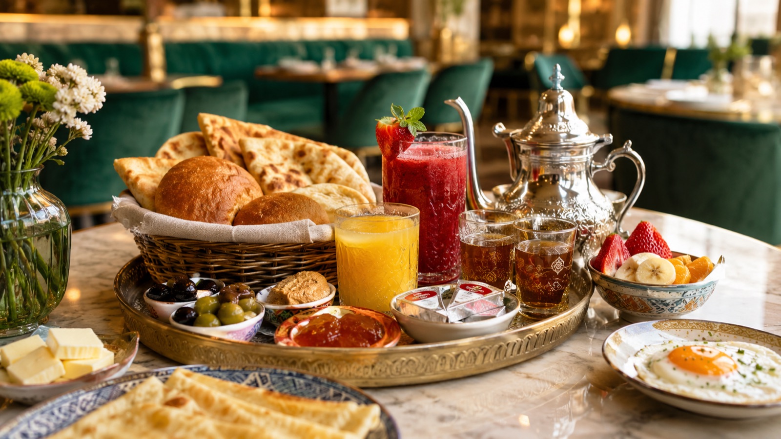 Desayuno marroquí Marhaba JF Restaurante